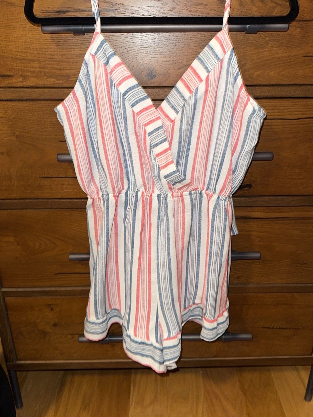 Flying Tomato Pink & Blue Striped One-Piece Romper